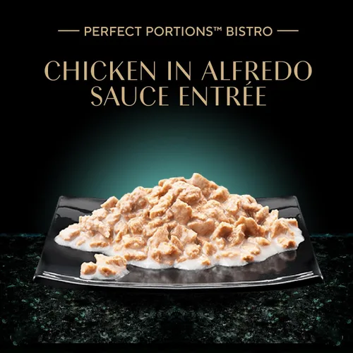 Miniatura 5 de Sheba Perfect Portions Bistro - Alimento húmedo para gatos adultos, pollo en salsa Alfredo, bandejas de 2.6 onzas (24 unidades, 48 porciones)