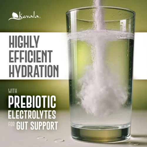 Miniatura 3 de Kevala Paquetes de polvo de frambuesa de electrolitos Paquetes de mezcla de bebidas sin azúcar con prebióticos, electrolitos de potasio y sal
