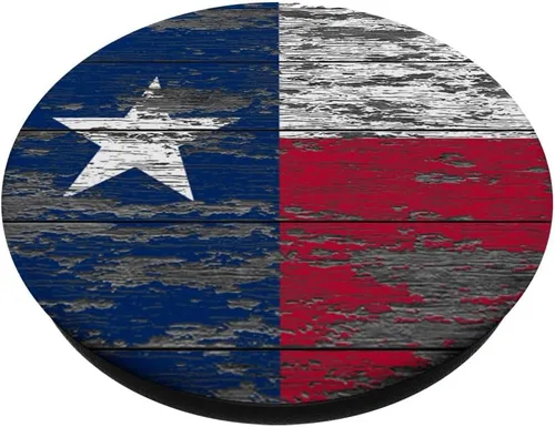 Miniatura 2 de Texas - Agarre y soporte para teléfonos y tabletas con bandera de madera climatizada