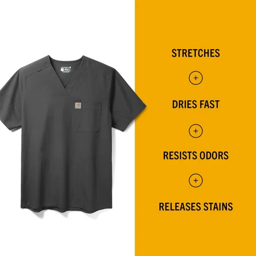 Miniatura 2 de Carhartt Men's Force V-Neck Shirttail Top