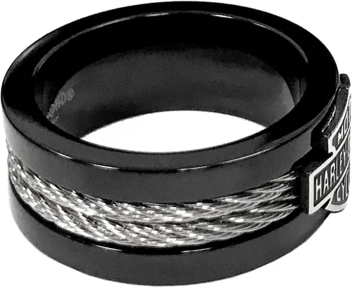 Miniatura 2 de Harley-Davidson HSR0021 - Anillo de acero para hombre color negro
