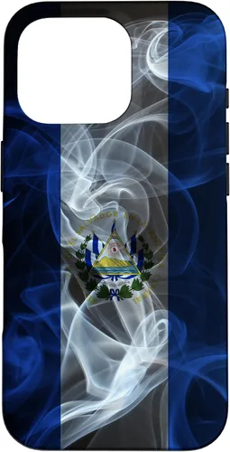 Miniatura 20 de Funda para iPhone 12/12 Pro Smoky El Salvador Bandera - Funda de Orgullo Salvadoreño Estilo Humo