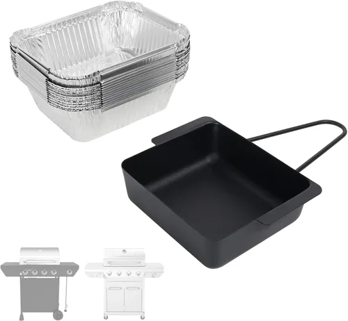 SafBbcue Bandeja de goteo 720-0830 para Nexgrill 720-0830H 720-0783EH 720-0882A 720-0888 720-0819 720-0864 720-0896 Bandeja de goteo de grasa con