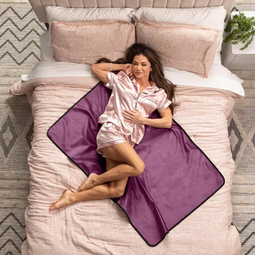 Miniatura 10 de Avana Manta impermeable – Manta sensual para adultos – Fabricada en los Estados Unidos – Tamaño King, microterciopelo negro