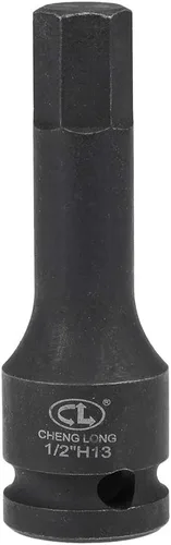 Miniatura 12 de uxcell Broca hexagonal de impacto de 1/2 pulgada x H8 (0.315 in), métrica de 3 pulgadas de longitud, uso de acero CR-MO con destornilladores