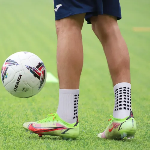 Miniatura 5 de Elfcool Calcetines de fútbol con agarre, 6 pares de almohadillas antideslizantes de agarre atlético calcetines de fútbol para hombres y mujeres