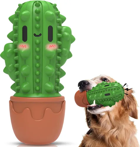 Miniatura 12 de Pamlulu Juguetes masticables para perros, cepillo de dientes para limpieza dental para perros pequeños, medianos y grandes, juguetes chirriantes