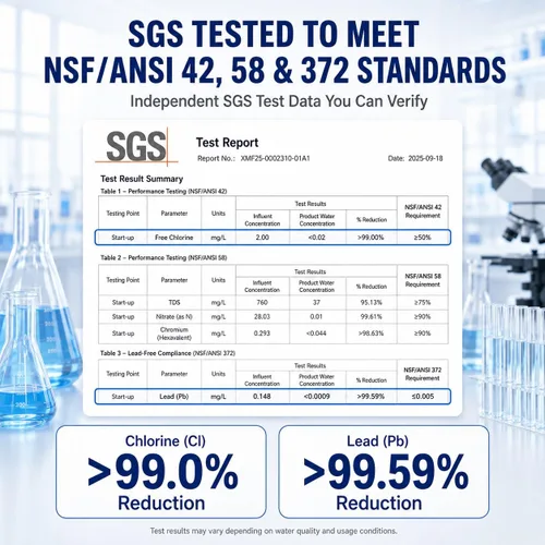 Miniatura 3 de ANGEL Filtro de agua de ósmosis inversa X1 Pro, sistema de filtración de agua debajo del fregadero de 7 etapas, 3 años de vida de ósmosis inversa