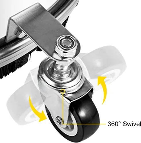Miniatura 4 de VEVOR Limpiador de superficies, 4000 PSI 16" Lavadora a presión con 1/4" QC para cubiertas, brazo giratorio doble de acero inoxidable