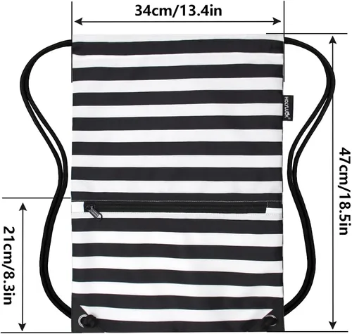 Miniatura 5 de HOLYLUCK - Mochila, bolsa deportiva con cordón ajustable para gimnasio