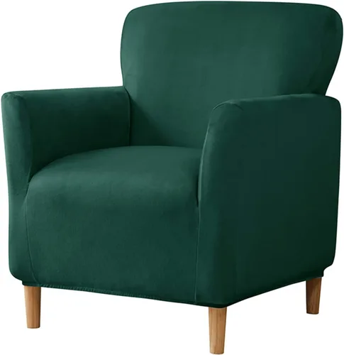 Miniatura 10 de Funda para sillón de color liso, funda de terciopelo de felpa para sillón, fundas gruesas y lavables para sala de estar y dormitorio, color beige