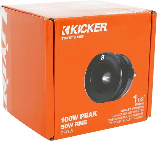 Miniatura 9 de KICKER (2) Tweeters de bala de montaje dual ST4TW de 1.5 pulgadas Pro Audio de 4 ohmios 49ST4TW