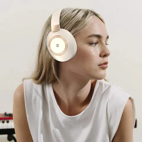 Miniatura 6 de Audífonos con cancelación activa de ruido, 100 horas de reproducción, auriculares Bluetooth inalámbricos, auriculares Bluetooth con micrófono