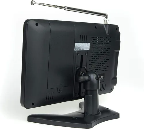 Miniatura 4 de Tyler 9" 1080p TV LCD portátil con monitor, batería recargable, capacidad inalámbrica, HD-TV, USB, tarjeta SD, AC/DC, control remoto, soporte