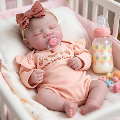 Miniatura 11 de Milidool Muñecas de bebé Reborn, 20 pulgadas, vinilo suave, realista, muñeca de bebé recién nacida, accesorios de muñecas de bebé realistas con caja