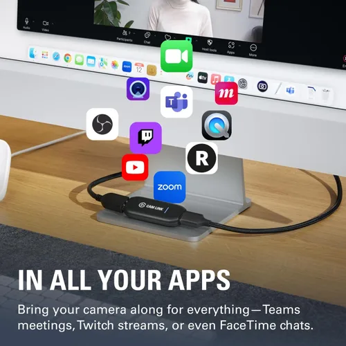 Miniatura 5 de Elgato Cam Link 4K - Tarjeta de captura externa para DSLR y videocámara, ActionCam como cámara web, reunión/transmisión/grabación en 1080p60