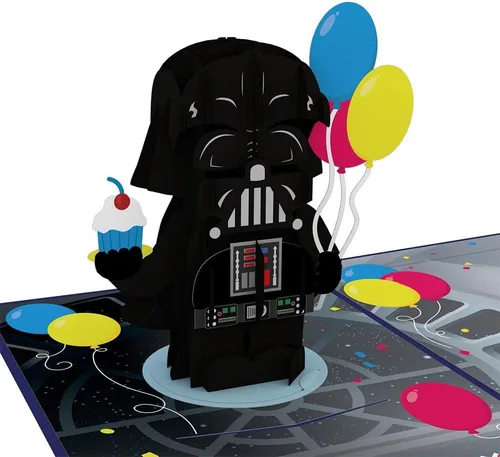 Miniatura 17 de Lovepop Star Wars™ The Death Star™ Tarjeta Desplegable de Enfrentamiento de la Estrella de la Muerte, Tarjeta 3D, Tarjeta de Cumpleaños, Tarjeta