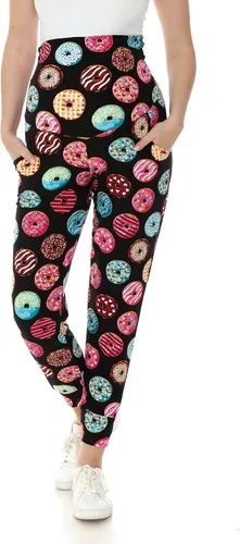 Miniatura 115 de Leggings Depot Pantalones de maternidad para mujer, sobre el vientre, pantalones deportivos casuales para descansar
