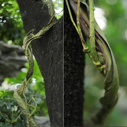 Miniatura 4 de Ramas de árbol verdes grandes y flexibles de 118 pulgadas para colgar en la pared, enredaderas de uva para manualidades, guirnalda vegetal, plantas