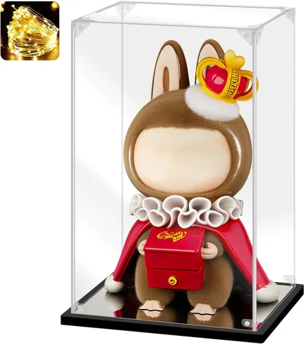 Miniatura 12 de Vitrina acrílica para coleccionables, caja de exhibición para ensamblar para Lego 75300 75304 75349, modelo de casco, caja acrílica transparente