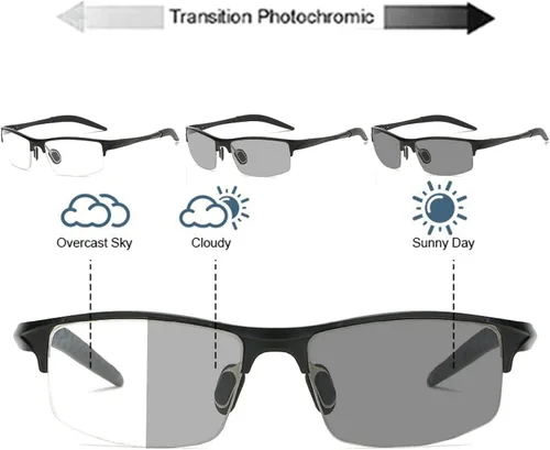 Miniatura 2 de deportes ciclismo lente completa gafas de lectura hombres presbicia hipermetropía gafas de transición sol fotocromático gafas de sol lector