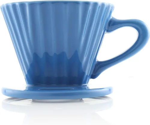 Miniatura 3 de Chantal "Lotus cerámica verter sobre el gotero de café, 8 onzas (Blue Cove)