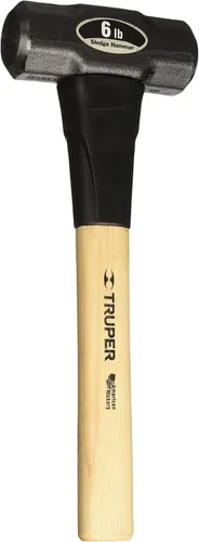 Miniatura 5 de Truper 33186 - Martillo de mano de 6 libras, mango de nogal, 16 pulgadas