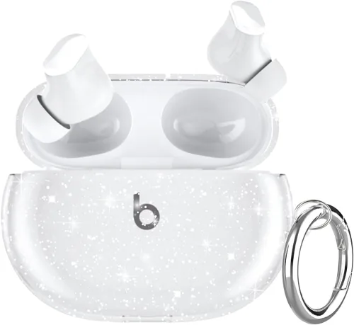Miniatura 9 de Funda transparente para Beats Studio Buds Plus 2023, Beat Studio Bud Case Cover 2021, Shockpoof TPU suave para auriculares Beats con mosquetón