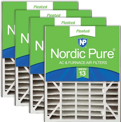 Miniatura 17 de Nordic Pure 20x25x5 (tamaño real: 19 3/4 x 24 1/4 x 4 7/8) Filtro de CA Air Bear MERV 13 Plus Carbon 4 Pack