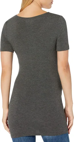Miniatura 3 de Tienda Essentials Camiseta de maternidad de manga corta con cuello en V para mujer, paquete de 2