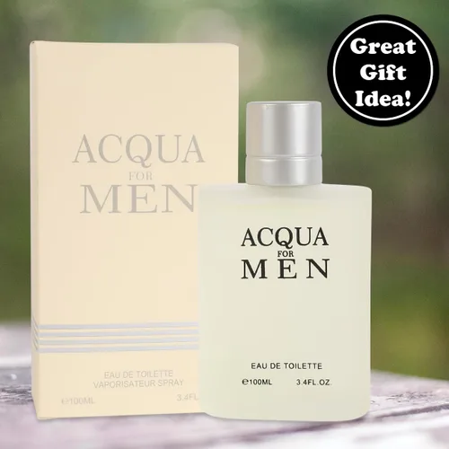 Miniatura 4 de Acqua Spray Eau de Toilette para hombre – Perfume fresco cítrico acuático para hombre con bergamota y notas de mar – 3.4 fl oz/3.4 fl oz