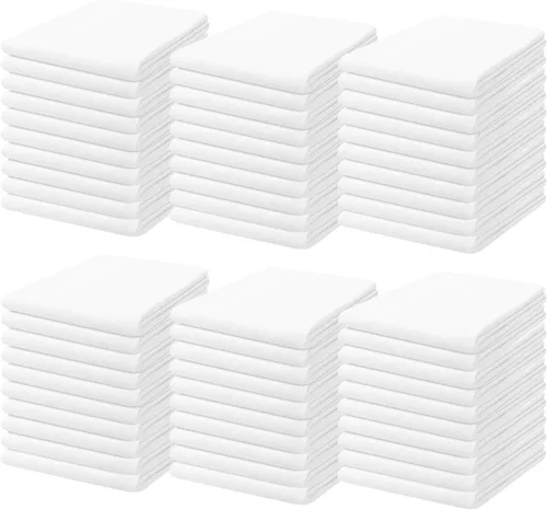 Miniatura 20 de Linteum Textile Supply Sábana bajera ajustable blanca tamaño individual de 36 x 80 x 9 pulgadas, 1 paquete de mezcla de polialgodón de 180 hilos