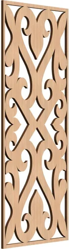 Miniatura 58 de Keene Paneles de pared decorativos de madera con calado, 9 3/8 pulgadas de ancho x 24 3/8 pulgadas de alto x 1/4 de alto, roble rojo rojo (Red Oak)