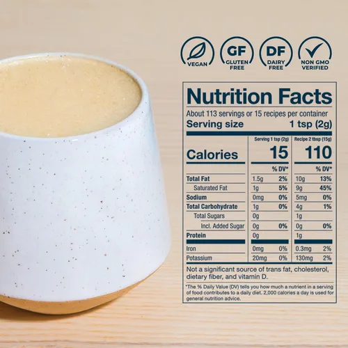 Miniatura 4 de Laird Superfood Creamer - Crema en polvo para el café, sabor a coco, no endulzada, elaborada con superalimentos, sin azúcar añadida, sin gluten, sin