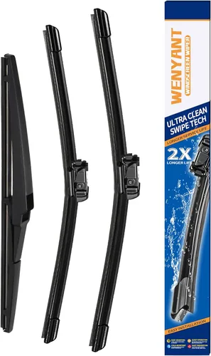 Miniatura 14 de Juego de limpiaparabrisas compatibles con GMC Terrain 2010-2017, Chevrolet Equinox 2010-2017 y Ford Kuga MK1 2008-2012, delanteros, equipo original