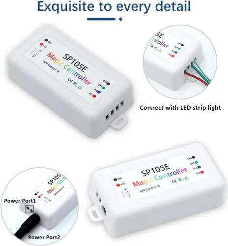 Miniatura 3 de SP105E inalámbrico Bluetooth Magic Dream Color LED controlador iOS Android para WS2811 WS2812B WS2813 SK6812 APA102 direccionable individualmente