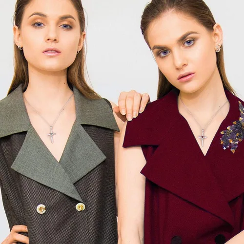 Miniatura 5 de AmorAime - Collar de cruz de plata de ley 925 para mujeres y hombres con circonita cúbica 5A para adolescentes y niñas, regalos para Navidad