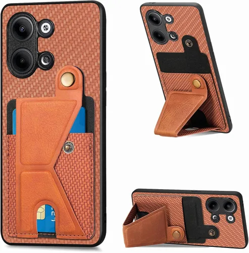 Miniatura 67 de Funda para Xiaomi Poco M5s 4G, Funda para Redmi Note 10 4G / Note 10S 4G / Note 11 SE (India) Funda de cuero PU ranuras para tarjetas Soporte