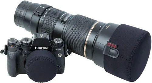 Miniatura 3 de OP/Tech USA Sombrero de capucha – Tapa universal para lente DSLR y cámaras digitales Capucha de lente de cámara de neopreno, tapa suave para lente
