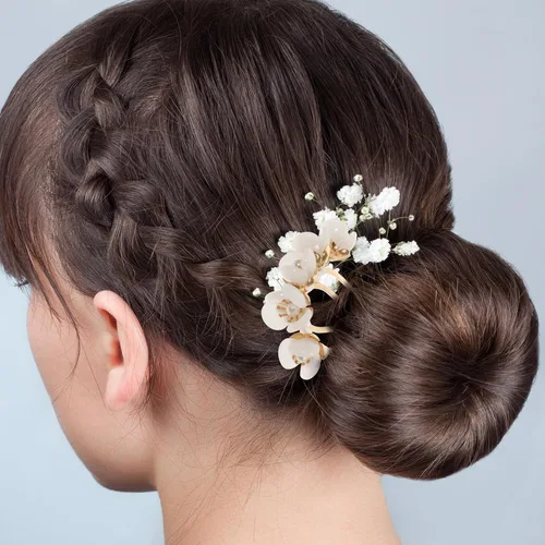 Miniatura 7 de Beaupretty Palos y alfileres de flores vintage, accesorios chinos clásicos para el cabello para mujeres y niñas