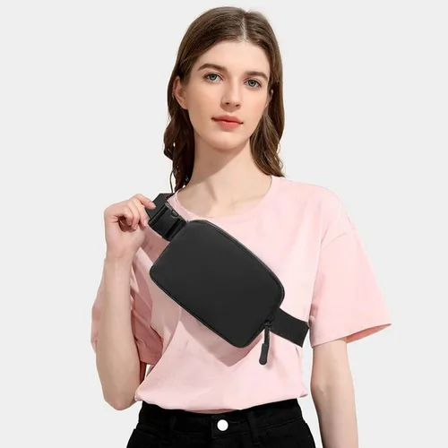 Miniatura 37 de Riñonera, bolsa para cinturón, correa ajustable ajustable de 40 pulgadas, para mujeres y hombres