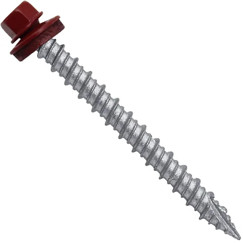 Miniatura 7 de Brite - Tornillos para techos de metal blanco (10 x 2 unidades), cabezal de arandela hexagonal, arranque automático/roscado, arandela EPDM, 3 x 250