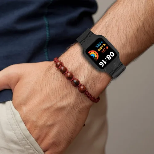 Miniatura 3 de Senter Correa de repuesto de goma para reloj Redmi 2 lite/MI Watch Lite 2/MI Watch Lite/Redmi 2/Redmi Smart Watch, funda protectora resistente