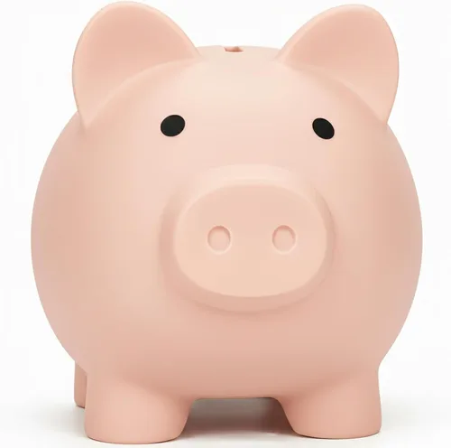 Miniatura 10 de Alcancía para Sbrvaniy Piggy Coin Banks para niños y niñas, mi primer banco de dinero de plástico irrompible tamaño S/M/L decoración ahorro Navidad