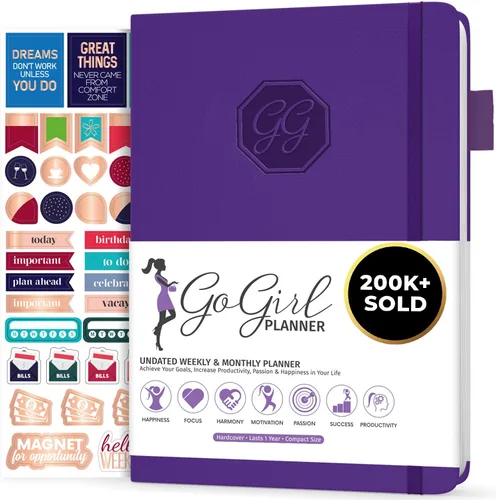 Miniatura 15 de GoGirl Agenda y organizador para mujer – Agenda semanal tamaño A5, diario de objetivos y agenda para mejorar la gestión del tiempo, la productividad