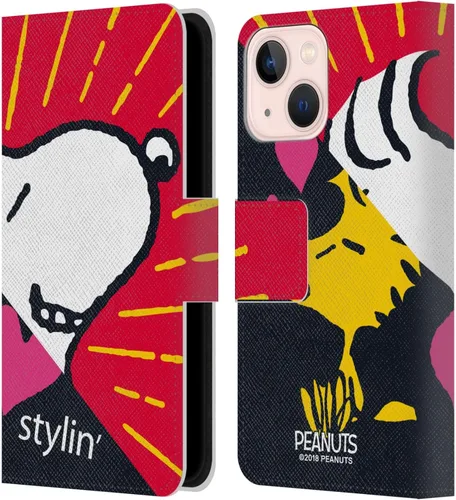 Miniatura 186 de Head Case Designs Funda de piel con licencia oficial de Peanuts Snoopy & Woodstock Balloon Halfs and Laughs para Apple iPhone 7/8/SE 2020 y 2022