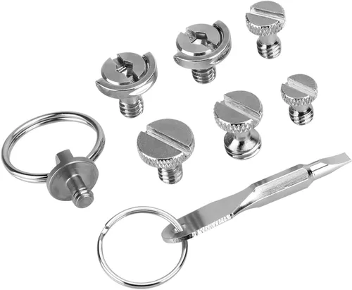 Miniatura 5 de Adaptador de tornillo de jaula de cámara con paquete de tornillos de 1/4"-20 y 3/8-16 para accesorios de tornillo de trípode (8 piezas)