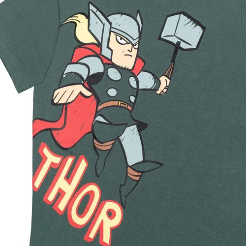 Miniatura 8 de Marvel Paquete de 4 camisetas deportivas de los Vengadores Spider-Man de Iron Man Thor Capitán América, para niños pequeños y grandes