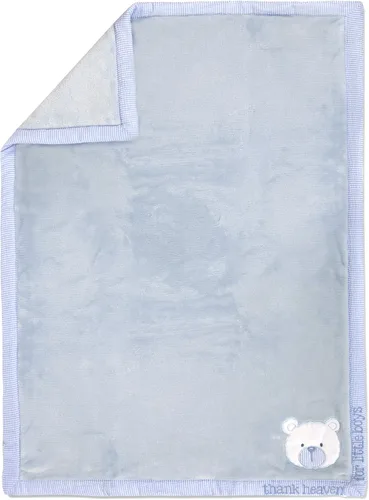 Miniatura 5 de Baby Essentials Manta de bebé de forro polar de 30 x 40 pulgadas con ribete satinado para niños y niñas, manta de bebé con decoración de puerta