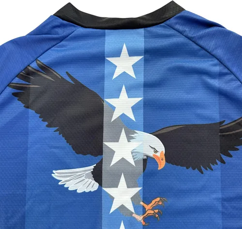 Miniatura 7 de Lo.gas Camiseta de ciclismo de Estados Unidos para hombre, manga corta, camisetas de ciclismo con bandera americana, ropa de bicicleta de carretera